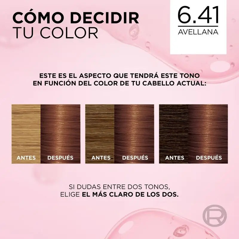 L'Oréal Paris Excellence Creme Colore permanente per capelli - Tonalità 6.41 Nocciola