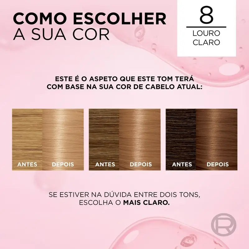 L'Oréal Paris Excellence Creme Colore permanente per capelli - Tonalità 8 Biondo chiaro