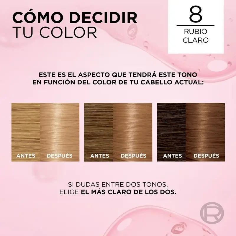 L'Oréal Paris Excellence Creme Colore permanente per capelli - Tonalità 8 Biondo chiaro