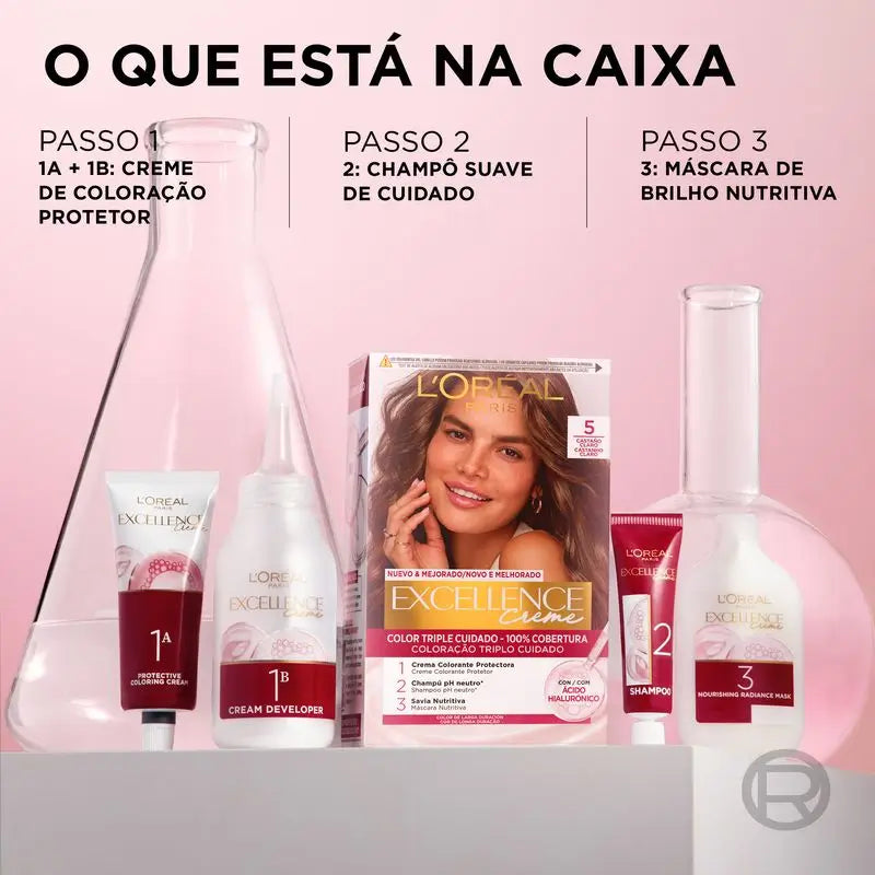 L'Oréal Paris Excellence Creme Colore permanente per capelli - Tonalità 8 Biondo chiaro