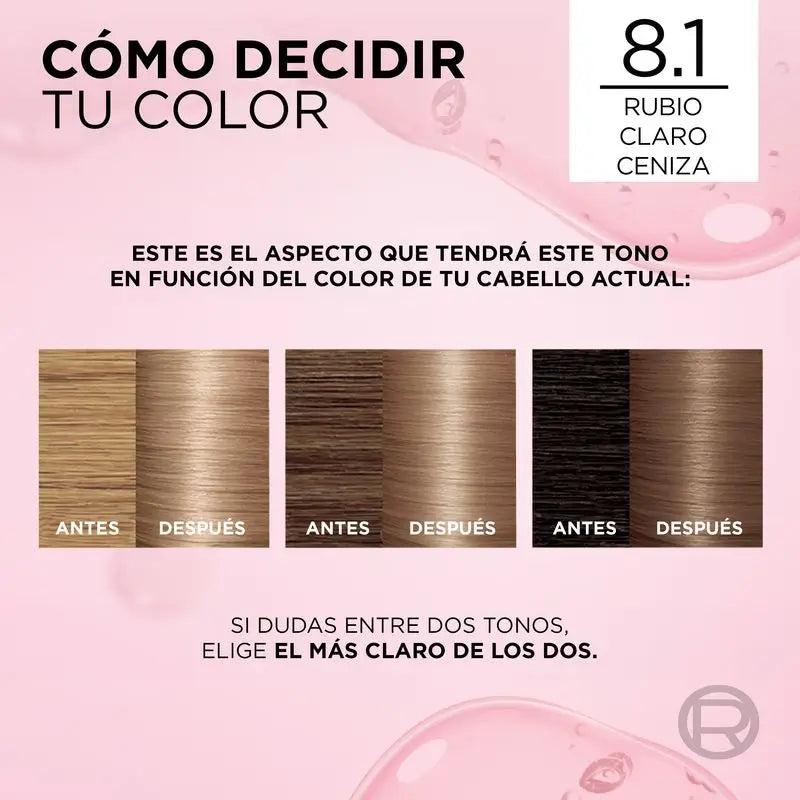 L'Oréal Paris Excellence Creme Colore permanente per capelli - Tonalità 8.1 Biondo Cenere Chiaro