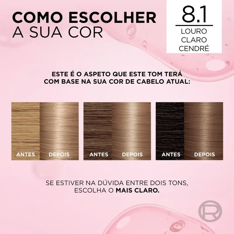 L'Oréal Paris Excellence Creme Colore permanente per capelli - Tonalità 8.1 Biondo Cenere Chiaro