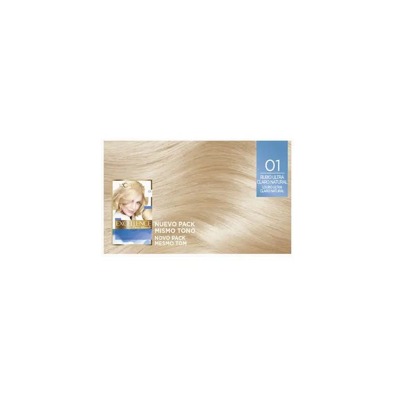 L'Oréal Paris Excellence Pure Blonde Ultra-Lightening - Tonalità 01 Biondo Naturale Ultra Chiaro