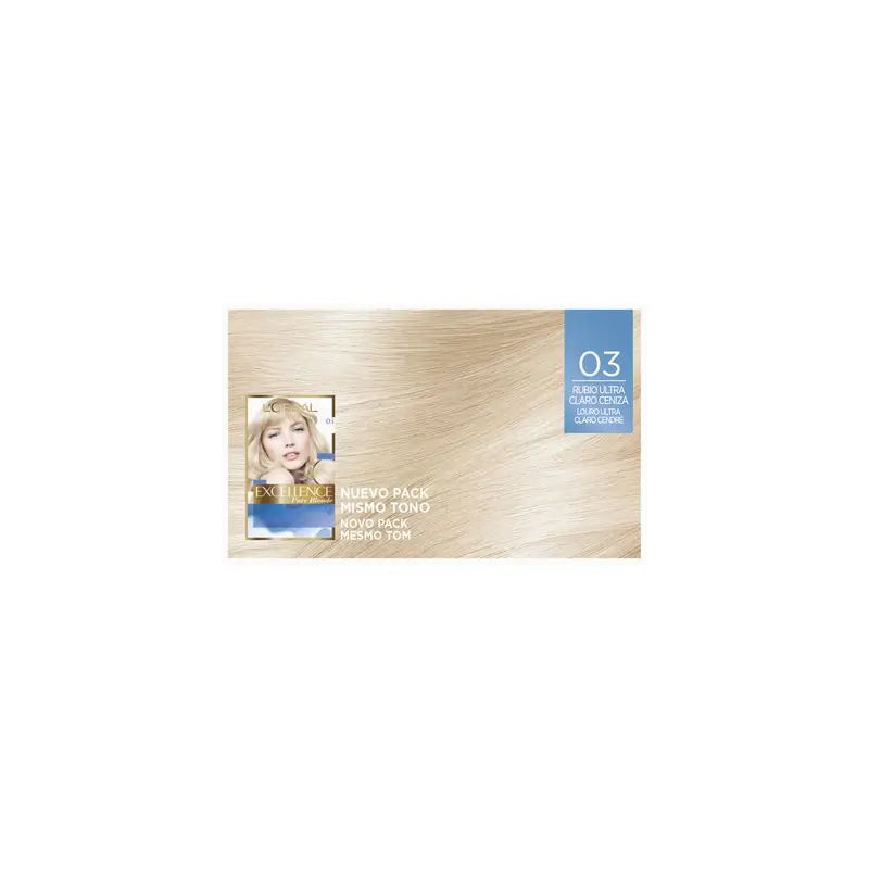 L'Oréal Paris Excellence Pure Blonde Ultra-Lightening - Tonalità 03 Biondo cenere ultra chiaro