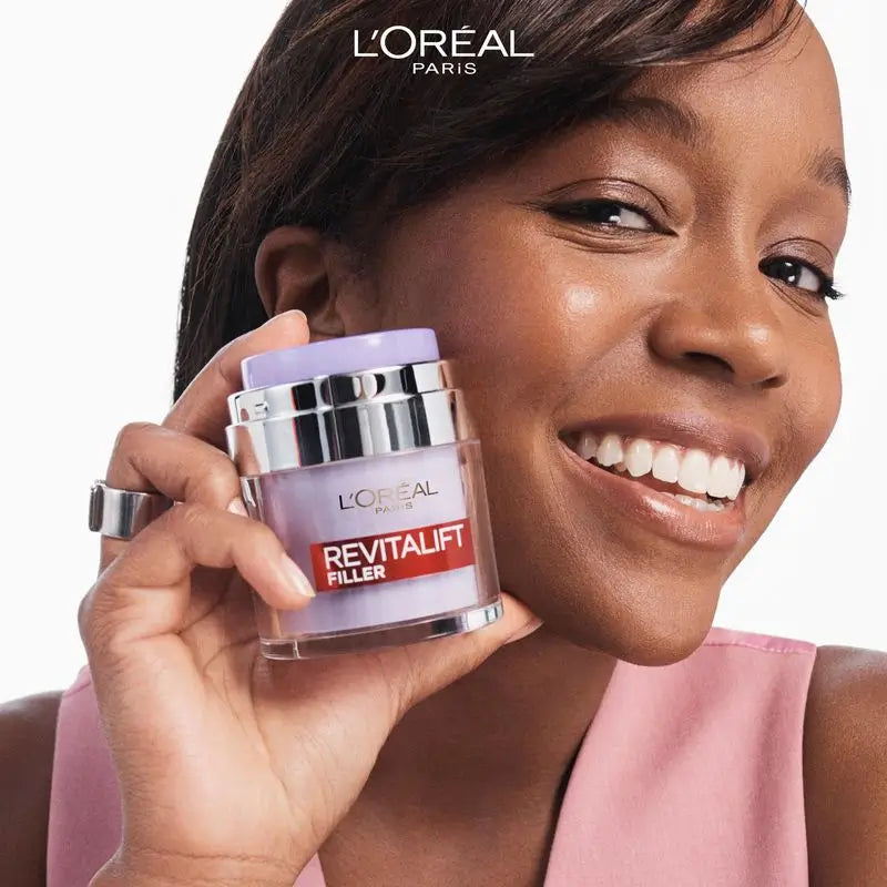 L'Oréal Paris Revitalift Filler Cream Gel: Acido Ialuronico e 3 Ceramidi, Idratazione Intensa