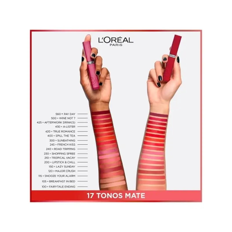 L'Oréal Paris Infaillible Le Matte Resistance Finish 16H*. Tonalità 150 Vino No?