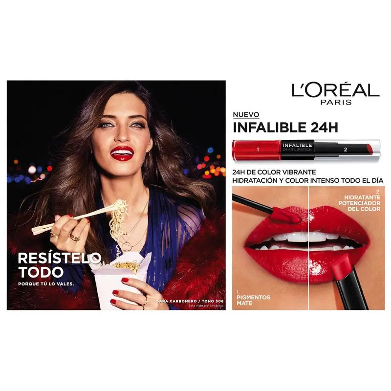 Rossetto permanente L'Oréal Paris Infallible 24H 213 Toujours Teaberry Pink