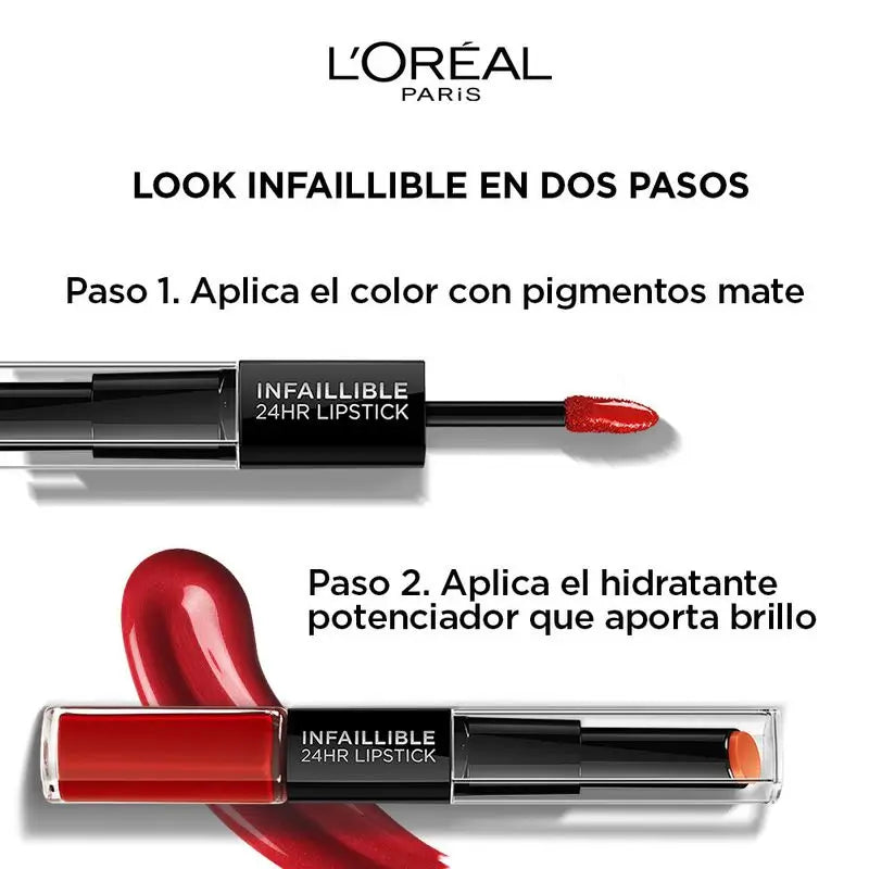 Rossetto permanente L'Oréal Paris Infallible 24H 404 Corail Constant Coral