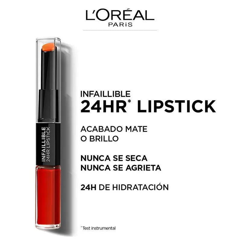 Rossetto permanente L'Oréal Paris Infallible 24H 404 Corail Constant Coral