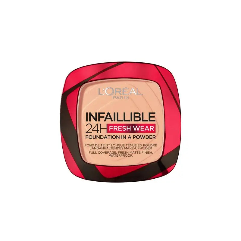 L'Oréal Paris Infallible 24H Long Lasting Matte Compact Powder Shade 245 Golden Honey Per pelli medie