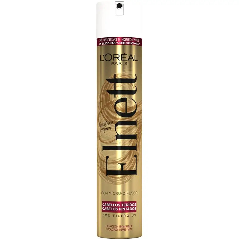 L'Oréal Paris Elnett Lacca a Tenuta Forte per Capelli Colorati 400Ml