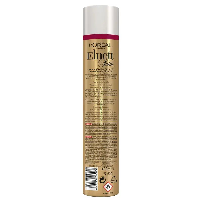 L'Oréal Paris Elnett Lacca a Tenuta Forte per Capelli Colorati 400Ml