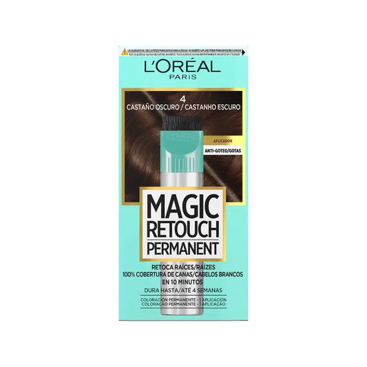 L'Oréal Paris Magic Retouch Permanent - Ritocco radici 4 Castano scuro 18 ml