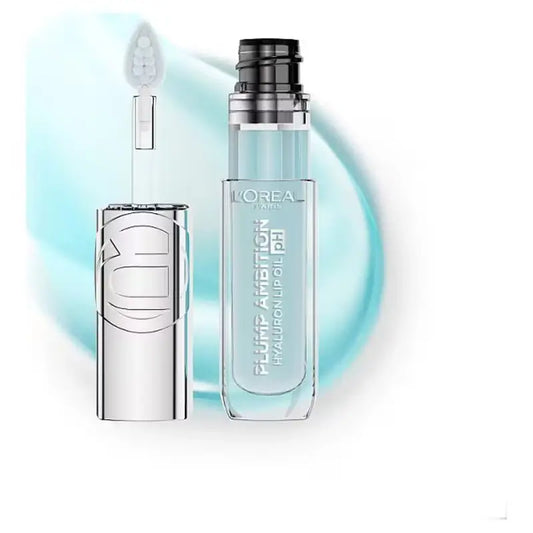 L'Oréal Paris Makeup Plump Ambition Olio Labbra allo Ialurone Ph 113 Cristal Ice , 4 gr
