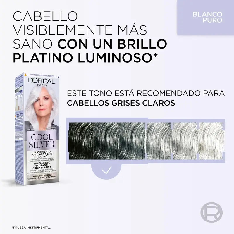 L'Oreal Paris Cool Silver 1 Fard bianco puro