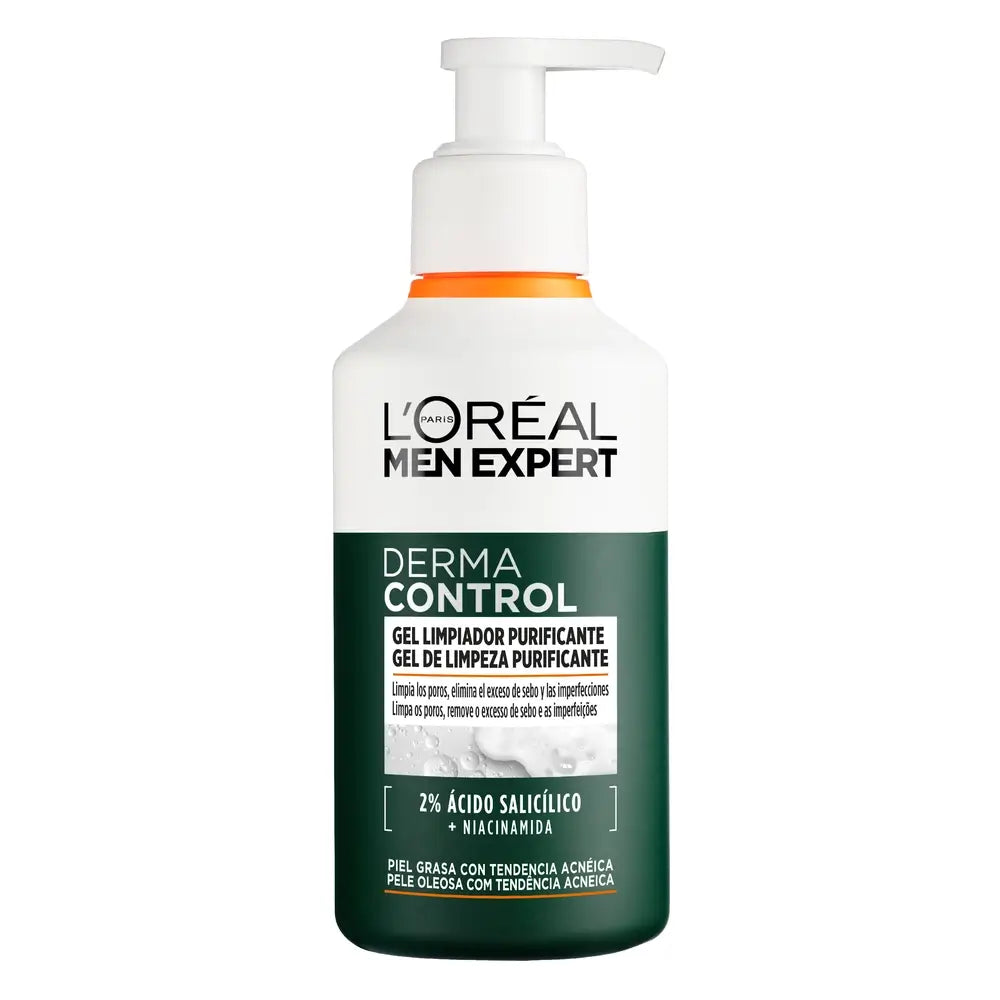 L'Oreal Paris Men Expert Derma Control Gel detergente , 260 ml