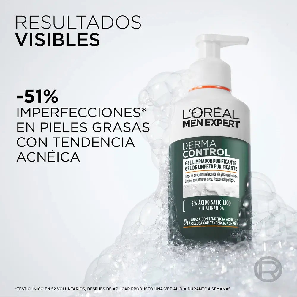 L'Oreal Paris Men Expert Derma Control Gel detergente , 260 ml