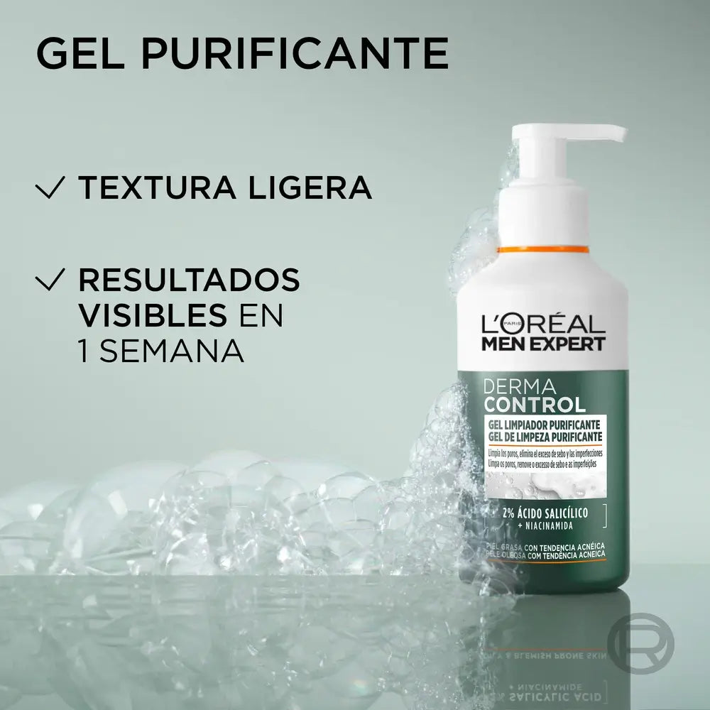 L'Oreal Paris Men Expert Derma Control Gel detergente , 260 ml