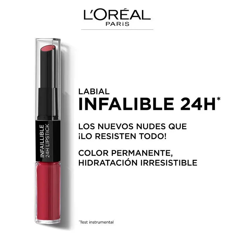 L'Oréal Paris 24H Infallible Rossetto Permanente Tonalità 801 Toujours Toffee