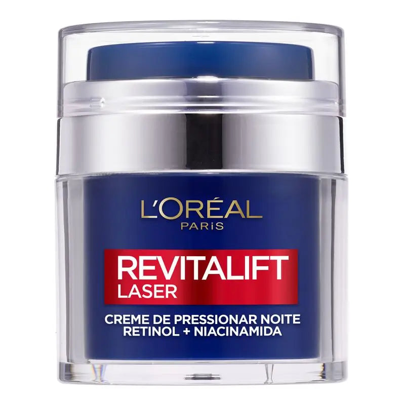 L'Oréal Paris Pressed Laser Revitalift Crema Notte con Retinolo + Niacidamide Formato monodose, 50ml