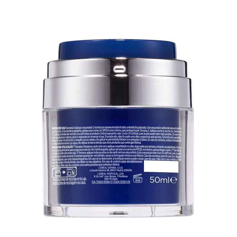 L'Oréal Paris Pressed Laser Revitalift Crema Notte con Retinolo + Niacidamide Formato monodose, 50ml