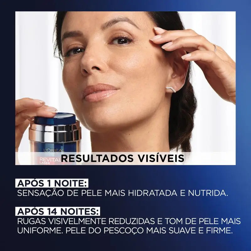 L'Oréal Paris Pressed Laser Revitalift Crema Notte con Retinolo + Niacidamide Formato monodose, 50ml