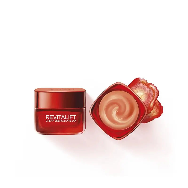 L'Oréal Paris Revitalift Crema giorno energizzante rossa - Con ginseng rosso - 50 Ml