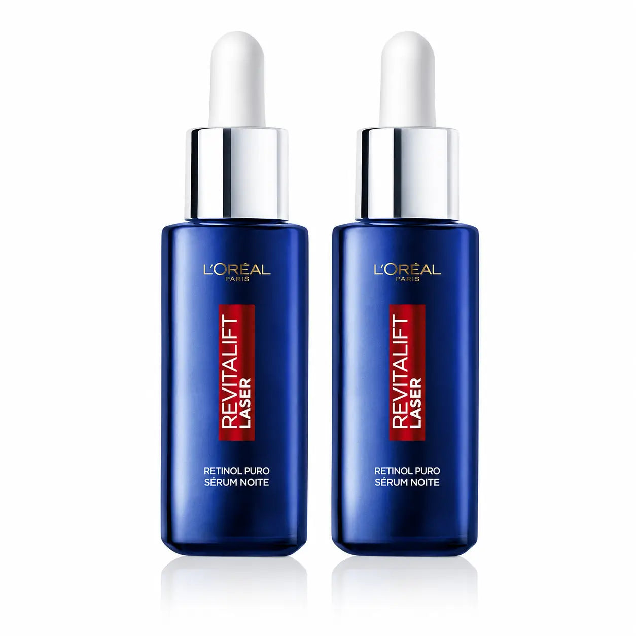 L'Oréal Paris Revitalift Laser Siero Notte Retinolo Puro Rughe Profonde , confezione da 2