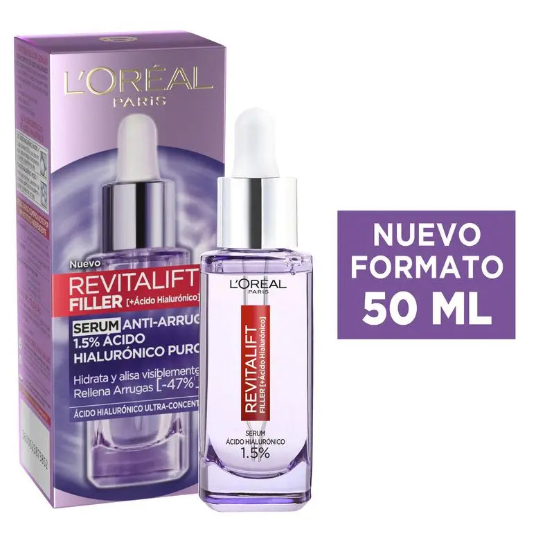 L'Oréal Paris Siero antietà Revitalift Filler (+Acido ialuronico puro) 50ml