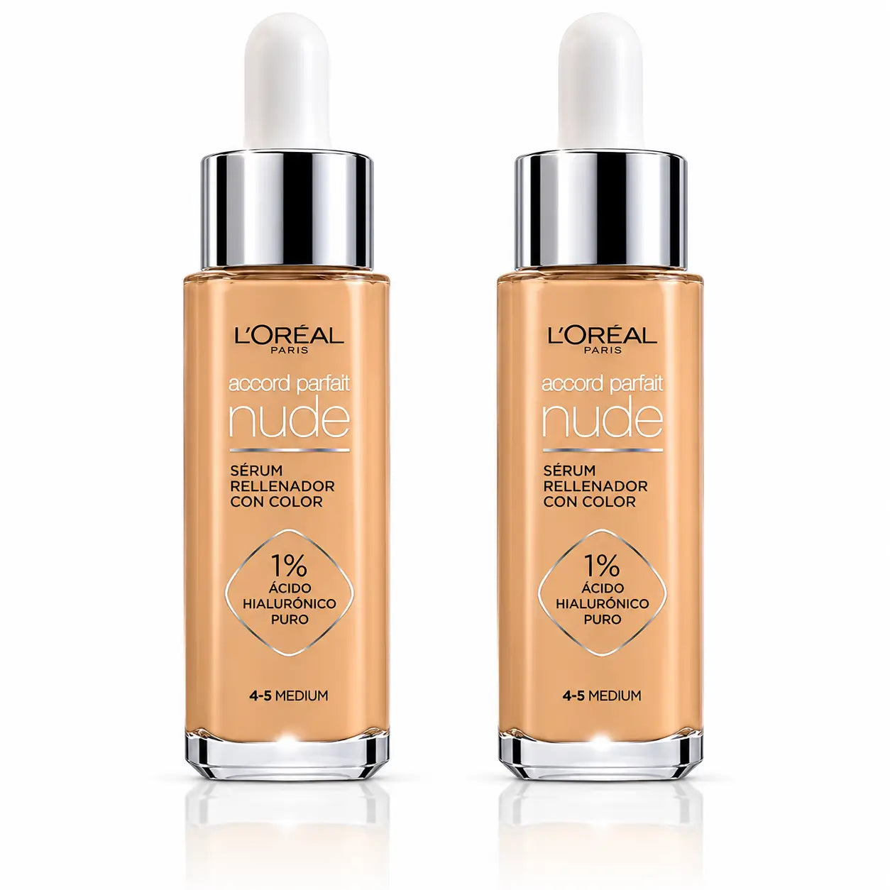 L'Oréal Paris Colour Serum Accord Parfait Tono 4-5 Medio , confezione da 2