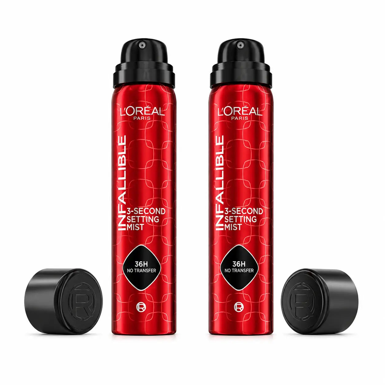 L'Oréal Paris Infaillible 36H Spray tensore a prova d'acqua e d'olio, confezione da 2