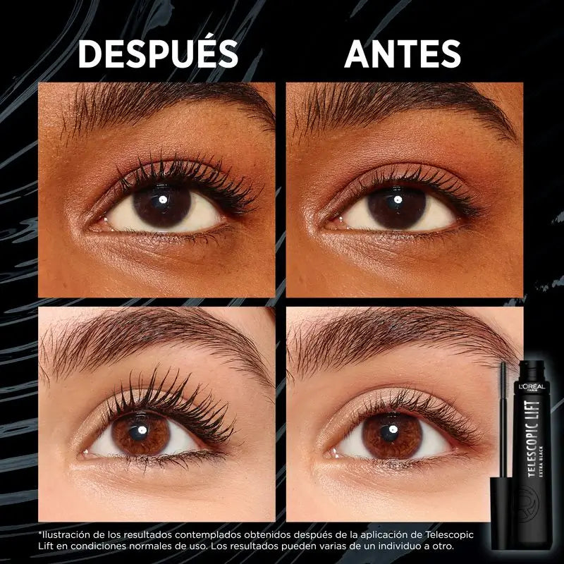 L'Oréal Paris Mascara Telescopico Extra Nero +5Mm Lunghezza.