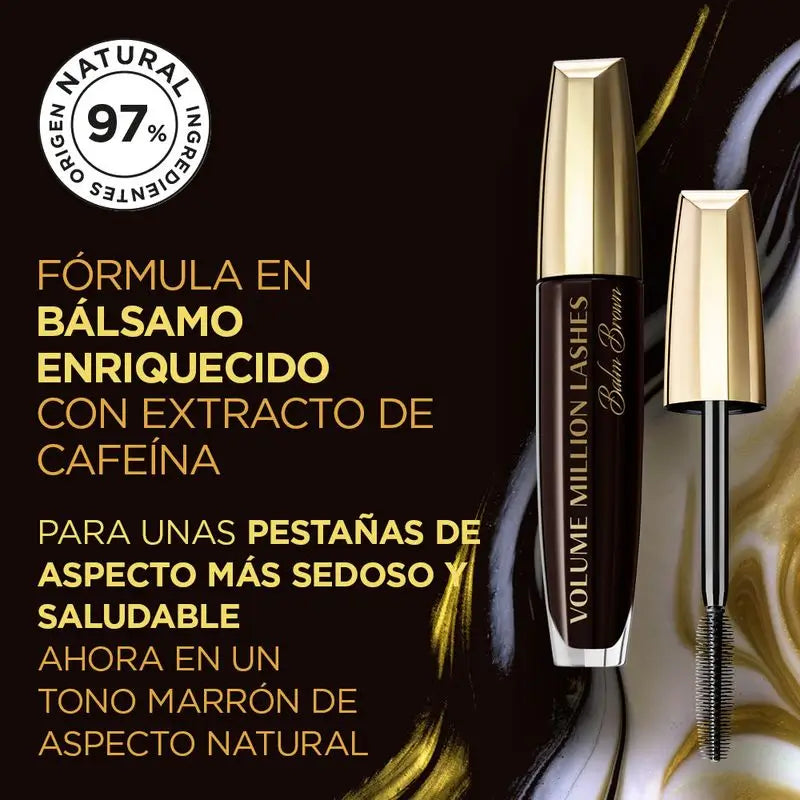 L'Oréal Paris Volume Million Lashes Mascara Volume Pulito 10,7 Ml Marrone