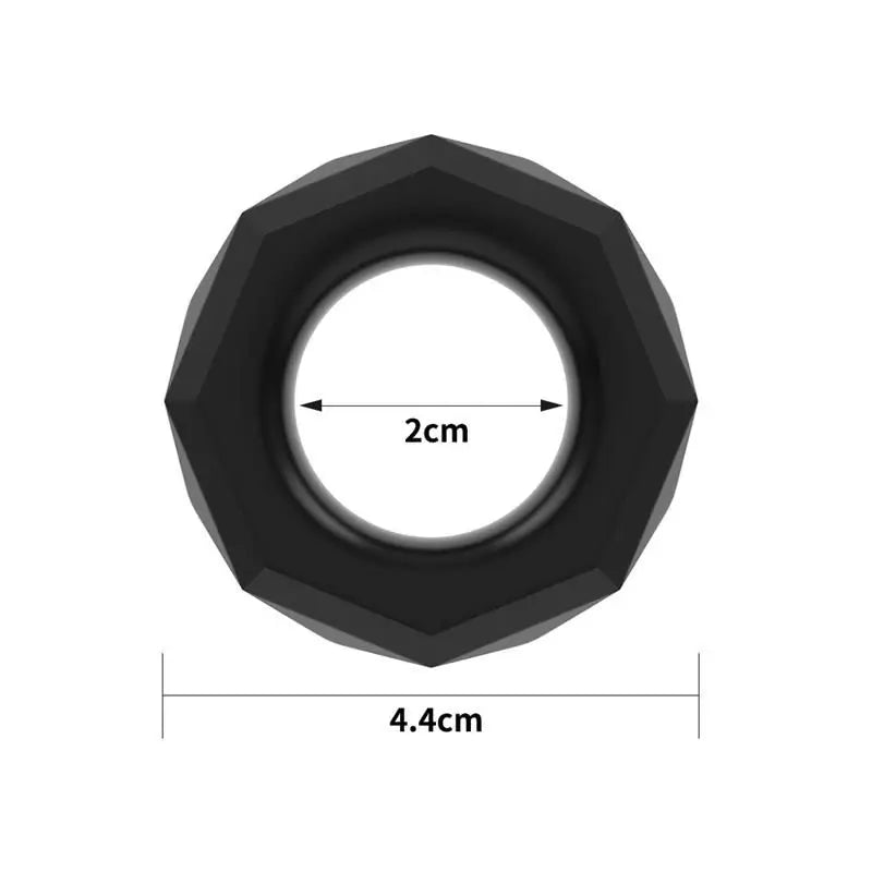 Lovetoy Anello del Pene Power Plus Nero Modello 4
