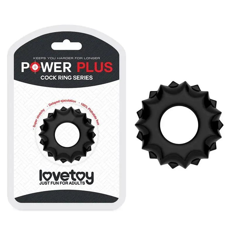 Lovetoy Anello del Pene Power Plus Nero Modello 1