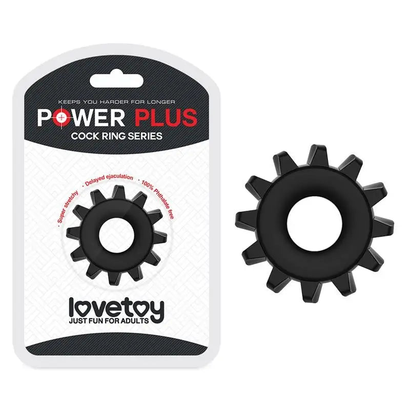 Anello del pene Lovetoy Power Plus Nero Modello 2