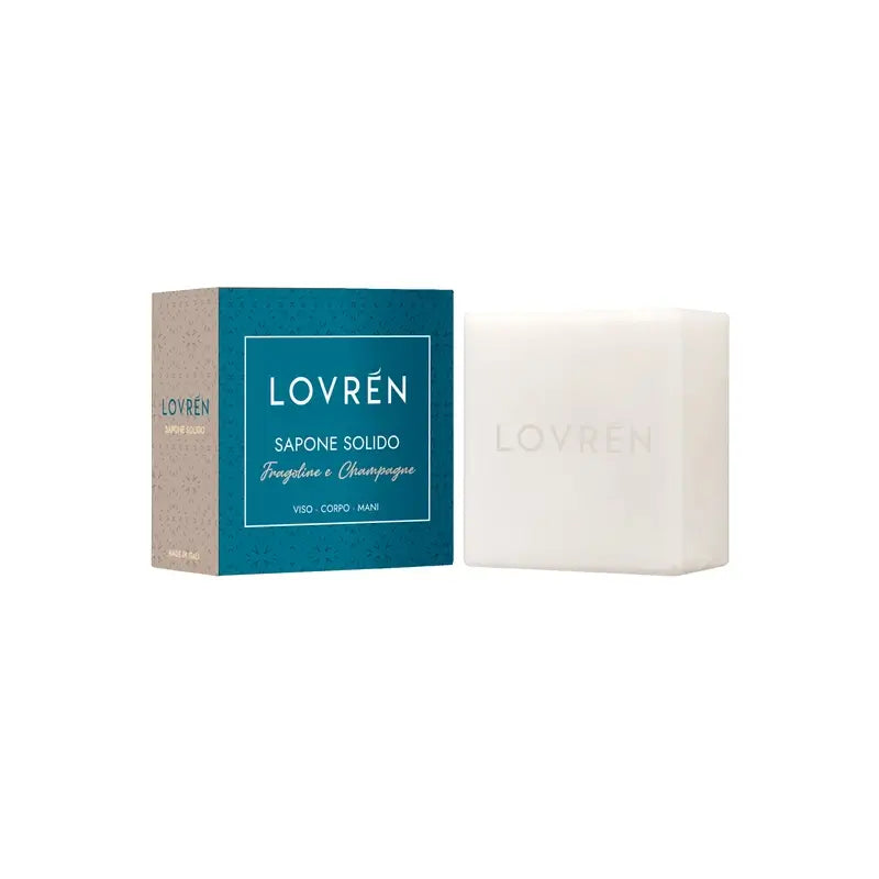 Lovrén Fragola e Champagne Dermosapone solido, 100 gr