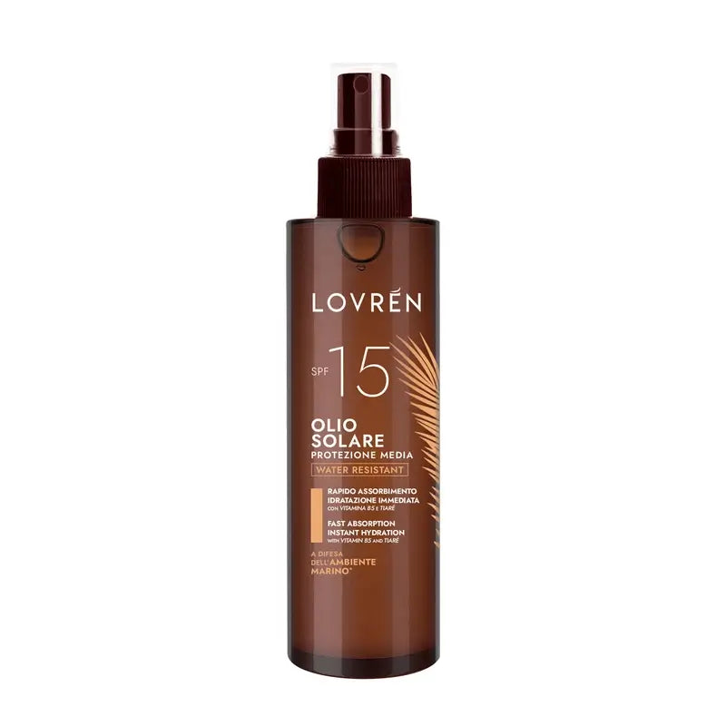 Lovrén Solaire Olio solare Spf15 Doublesun, 100 ml