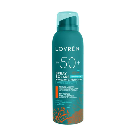 Lovrén Solaire Spray solare Spf50+ Protezione molto alta, 150 ml