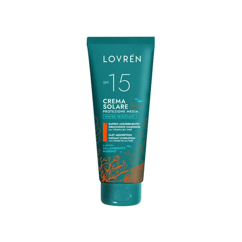 Lovrén Solaire Crema Solare Spf15 Protezione Media, 100 ml