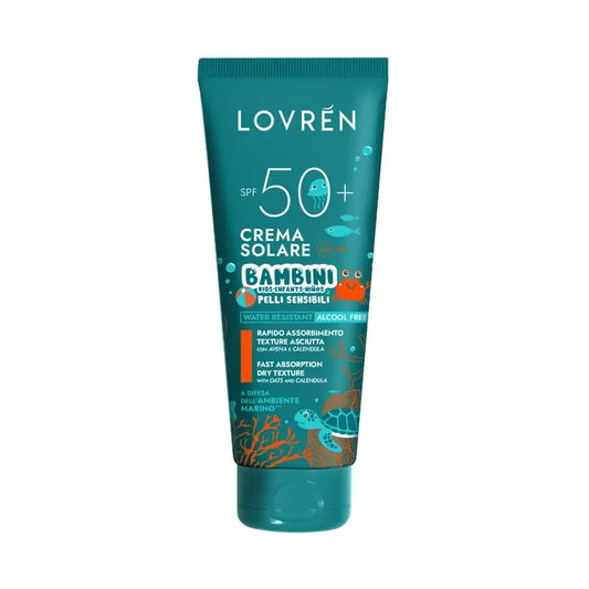 Lovrén Solaire Crema di protezione solare Spf50+ Bambini e pelli sensibili, 200 ml