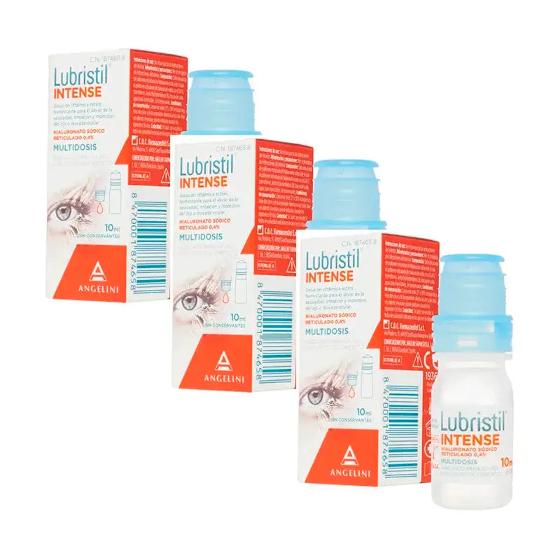 Lubristil Intense Multidose, Confezione 3 x 10 ml