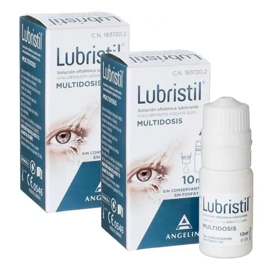 Lubristil Soluzione Lubrificante Oftalmica Multidose, Confezione 2 x 10 ml