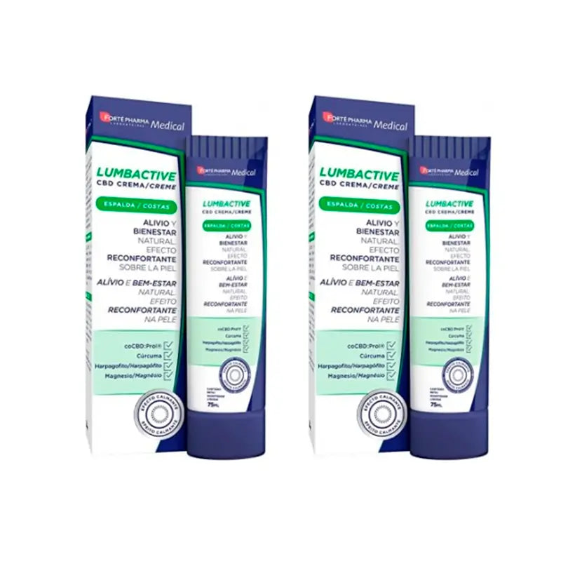 Crema CBD Lumbactive Duplo, 2 x 75 ml