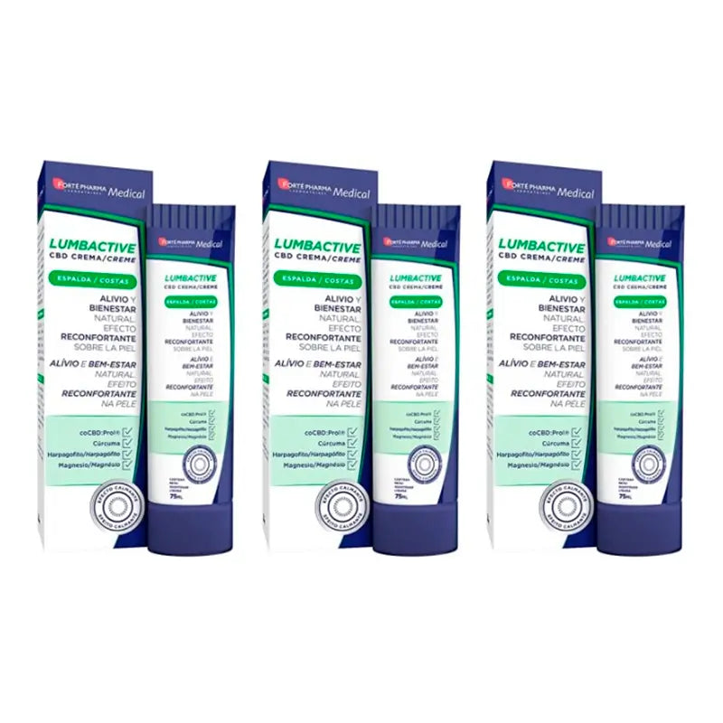 Lumbactive Triplo CBD Crema, 3 x 75 ml