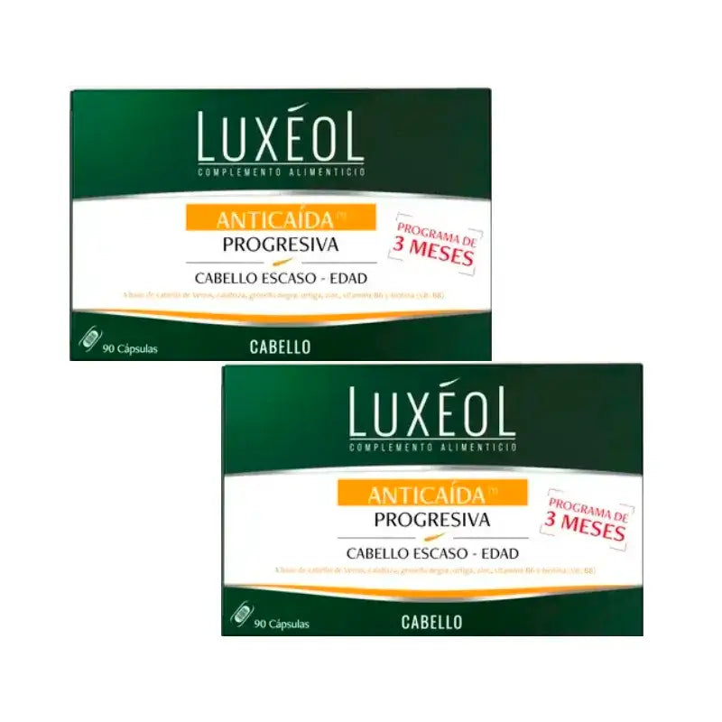 Luxeol Anticaida Progresiva, Confezione 2 x 90 compresse