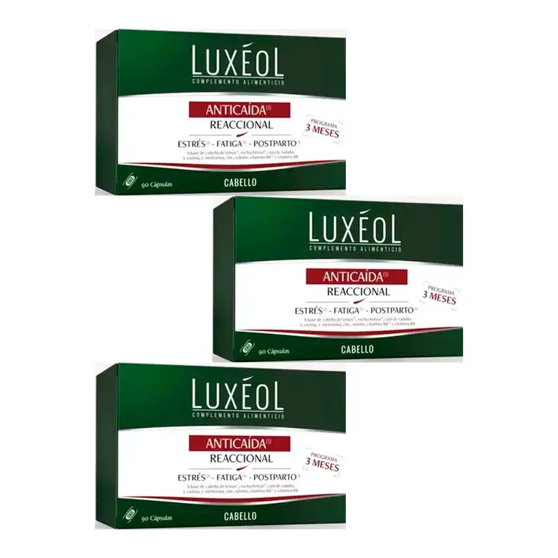 Luxeol Anticaida Reaccional, Confezione 3 x 90 compresse