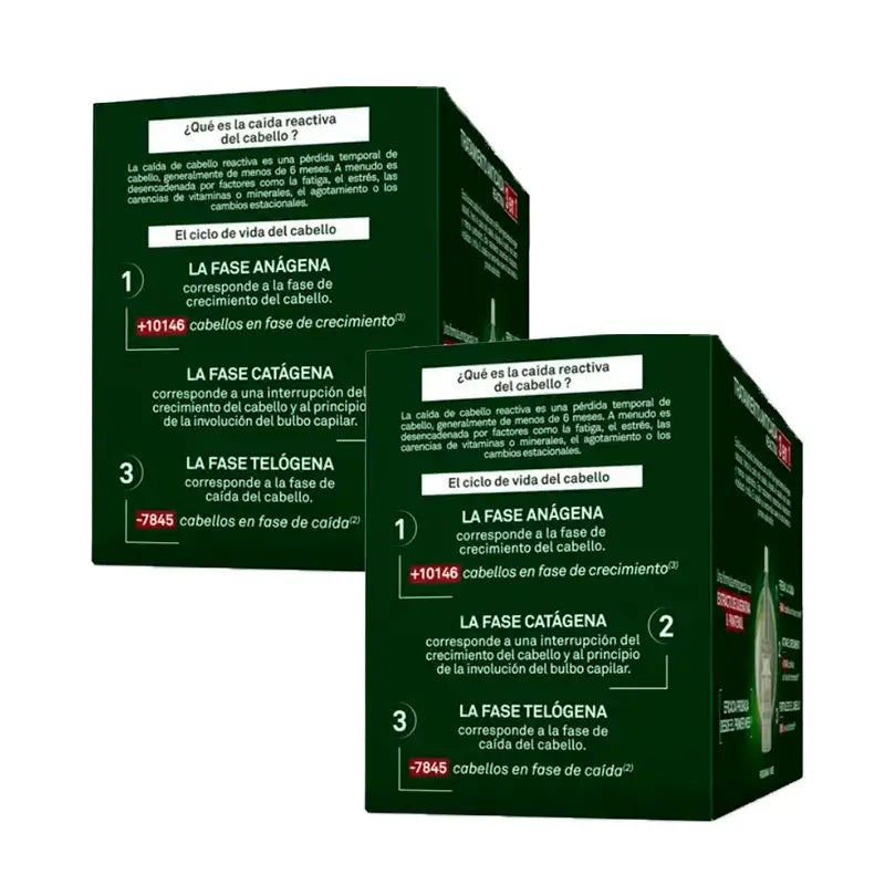 Luxeol 3 In 1 Trattamento Reazionale Anticaduta, Confezione 2 x 14 Fiale da 7 Ml