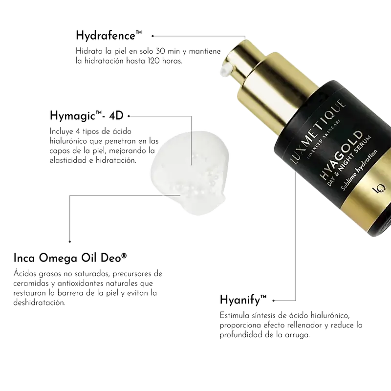 Luxmetique Hyagold Siero giorno e notte, 30 ml