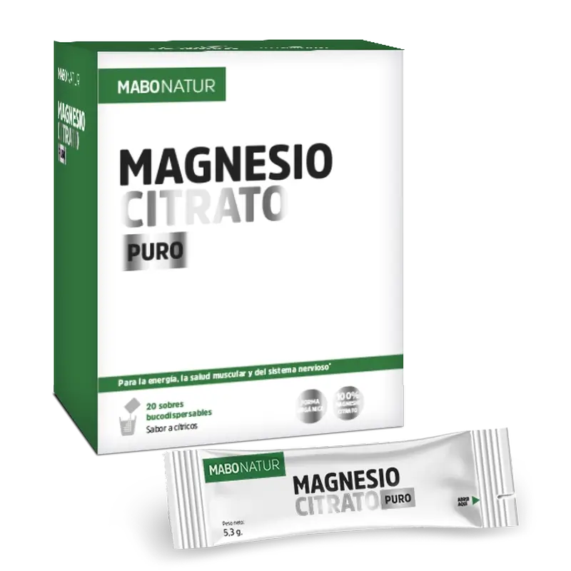 Mabonatur Magnesio Citrato Puro, 20 bustine